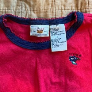 Lil bean Lil 66 (Route 66) 3T Red one piece 

(Part of set of you’d like)